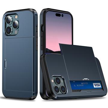 iPhone 15 Pro Hybrid Case with Sliding Card Slot