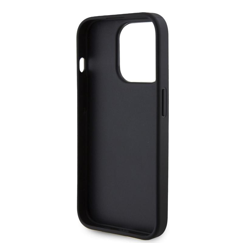 iPhone 15 Pro Max Ferrari Carbon Grip Stand Case - Black