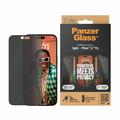 iPhone 15 Pro Max PanzerGlass Ultra-Wide Fit Privacy EasyAligner Screen Protector - 9H - Black Edge