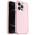 iPhone 15 Pro Stylish Glitter Series Hybrid Case - Pink