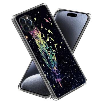 iPhone 15 Pro Stylish Ultra-Slim TPU Case - Feather