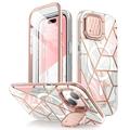 iPhone 15 Supcase Cosmo Mag Hybrid Case - Pink Marble