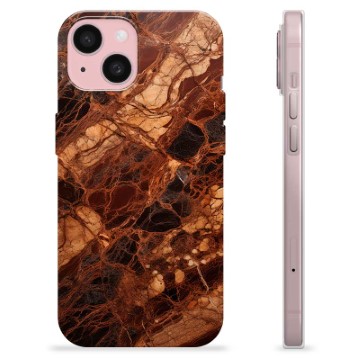 iPhone 15 TPU Case - Amber Marble