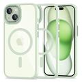 iPhone 15 Tech-Protect Magmat Case - MagSafe Compatible - Green / Clear