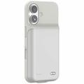 iPhone 16 Backup Battery Case - 7000mAh - White