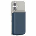 iPhone 16 Backup Battery Case - 7000mAh - Dark Blue / Grey