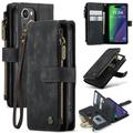 iPhone 16 Caseme C30 Multifunctional Wallet Case - Black