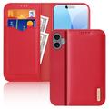 iPhone 16 Dux Ducis Hivo Wallet Leather Case - Red