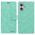 iPhone 16 Mercury Goospery Blue Moon Wallet Case - Cyan