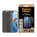 iPhone 16/15 PanzerGlass Ultra-Wide Fit Privacy EasyAligner Screen Protector - 9H - Black Edge