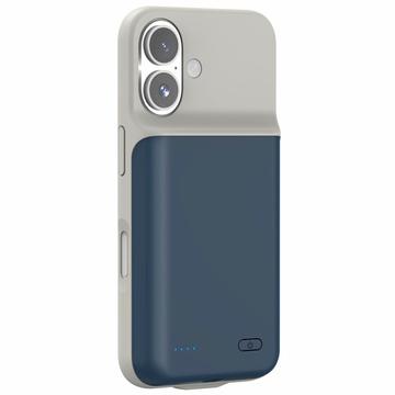 iPhone 16 Plus Backup Battery Case - 7000mAh - Dark Blue / Grey