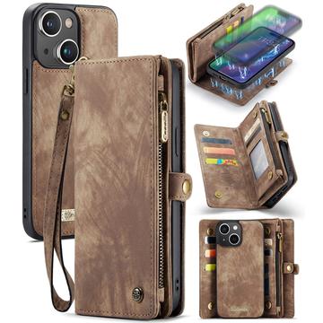 iPhone 16 Plus Caseme 008 2-in-1 Multifunctional Wallet Case - Brown