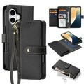 iPhone 16 Plus Dux Ducis Lawa Wallet Leather Case w. Magnetic Cover - Black