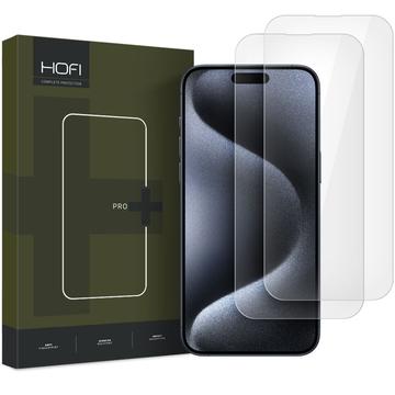 iPhone 16 Plus Hofi Premium Pro+ Tempered Glass Screen Protector - 9H - 2 Pcs. - Transparent