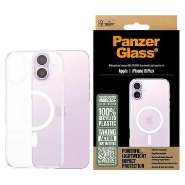 iPhone 16 Plus PanzerGlass HardCase MagSafe Compatible Case - White / Transparent