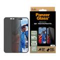 iPhone 16 Plus/15 Plus PanzerGlass Ultra-Wide Fit Privacy EasyAligner Screen Protector - 9H - Black Edge