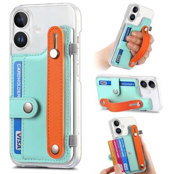 iPhone 16 Plus Plastic Case CY1 - Card Slot, Wristband, Kickstand