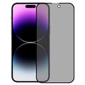 iPhone 16 Plus Privacy Full Cover Tempered Glass Screen Protector - 9H - Black Edge