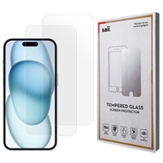 iPhone 16 Plus Saii 3D Premium Tempered Glass Screen Protector - 9H - 2 Pcs.