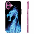 iPhone 16 Plus TPU Case - Blue Fire Dragon