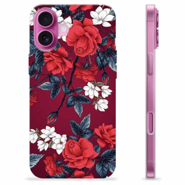 iPhone 16 Plus TPU Case - Vintage Flowers