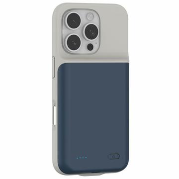 iPhone 16 Pro Backup Battery Case - 7000mAh - Dark Blue / Grey