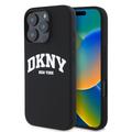 iPhone 16 Pro DKNY Liquid Silicone Arch Logo Case - MagSafe Compatible - Black