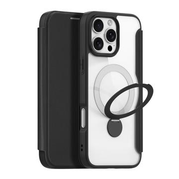 iPhone 16 Pro Dux Ducis Skin X Pro Magnetic Flip Case - Black