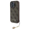 iPhone 16 Pro Guess 4G Charms Collection Hybrid Case - Brown