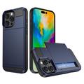 iPhone 16 Pro Hybrid Case with Slide Card Holder