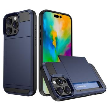 iPhone 16 Pro Hybrid Case with Slide Card Holder