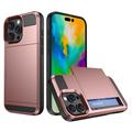 iPhone 16 Pro Hybrid Case with Slide Card Holder