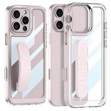 iPhone 16 Pro Max Clear Case with Silicone Hand Strap