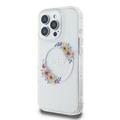 iPhone 16 Pro Max Guess IML Flowers Wreath Case - MagSafe Compatible - Transparent