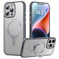 iPhone 16 Pro Max Magnetic Kickstand Hybrid Case - Grey