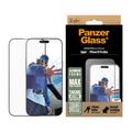 iPhone 16 Pro Max PanzerGlass Aluminium Frame Ultra-Wide Fit Screen Protector - 9H - Black Edge