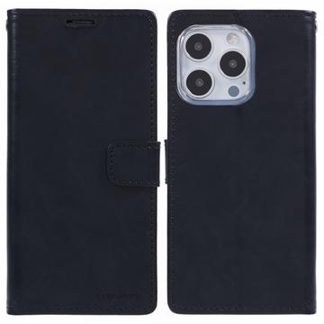 iPhone 16 Pro Mercury Goospery Blue Moon Wallet Case - Black