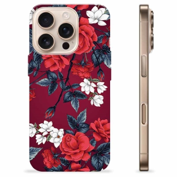 iPhone 16 Pro TPU Case - Vintage Flowers