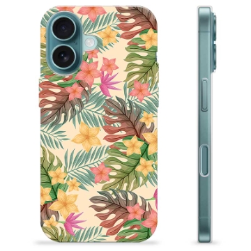 iPhone 16 TPU Case - Pink Flowers