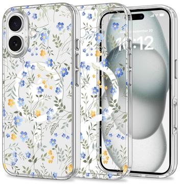 iPhone 16 Tech-Protect MagMood Case - MagSafe Compatible - Spring Flowers