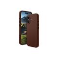 iPhone 16 dbramante1928 Roskilde MagSafe Leather Case - Dark Tan