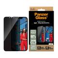 iPhone 16e/14/13/13 Pro PanzerGlass Ultra-Wide Fit Privacy EasyAligner Screen Protector - 9H - Black Edge