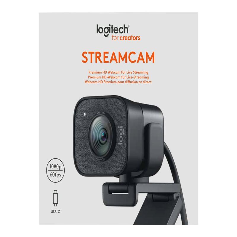 Logitech StreamCam Plus 1080 Webcam for Live Streaming and Content