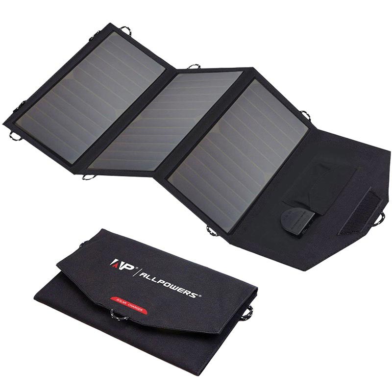 AllPowers SP18V21W Foldable Solar Panel - 21W - Black