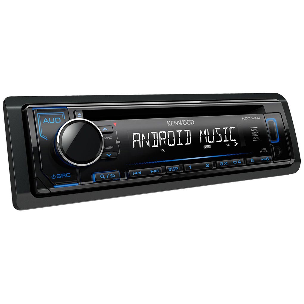 Kenwood KDC120UB Android Car Stereo Black/Blue