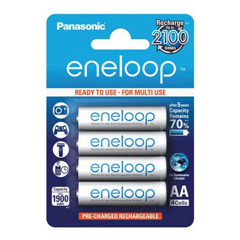 Panasonic Eneloop AA Battery BK-3MCCE - 2000mAh - 4 Pcs.