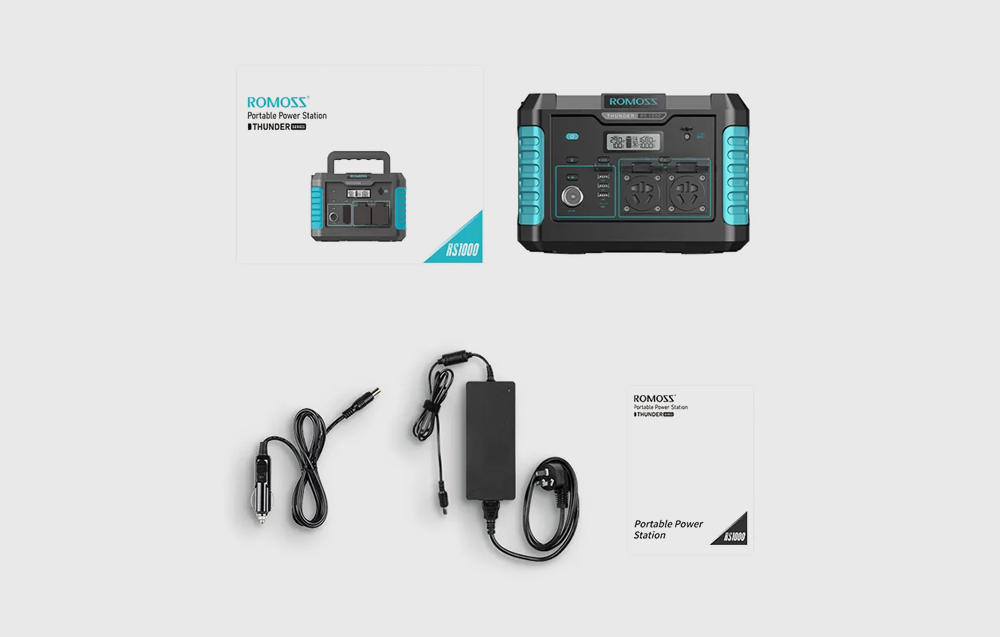 Portable Power Station Romoss RS1000 Thunder Series 1000W, 933Wh