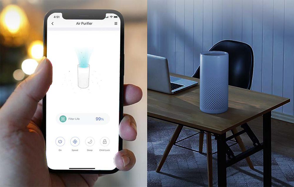 Meross MAP100 Smart Wi-Fi Air Purifier (HomeKit)