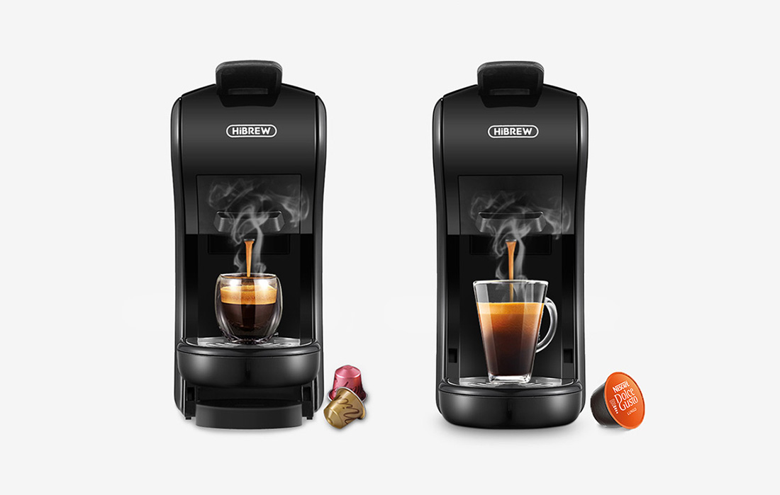 HiBREW H1A 1450W 3-in-1 capsule coffee maker