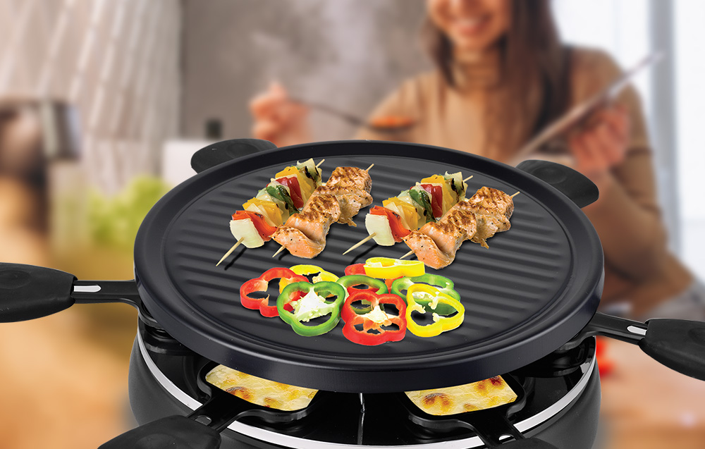 Techwood TRA-608 Electric Raclette grill for 6 people